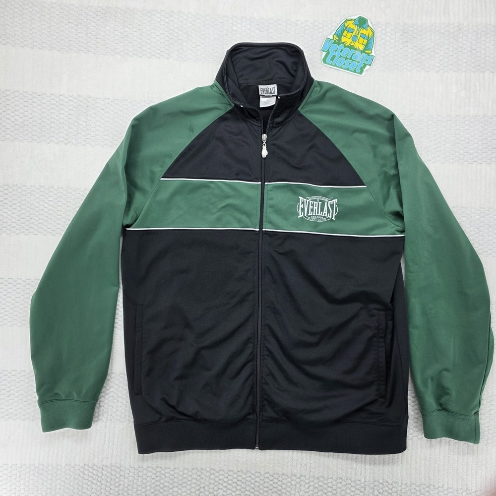 Everlast Green and Black Performance Track Jacket